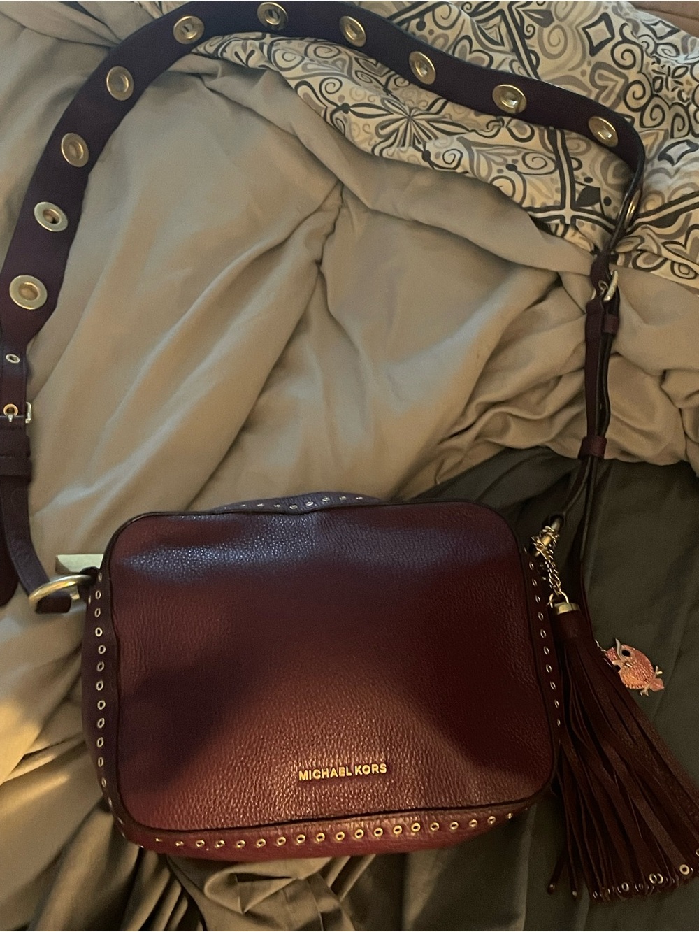 Michael Kors Brooklyn Camera bag large crossbody.